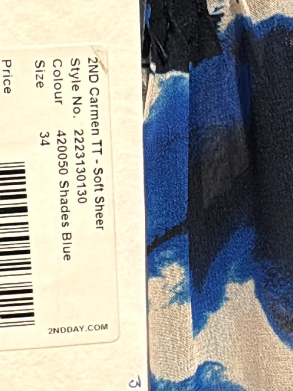 Day Birger et Mikkelsen Pleated Blue floral Maxi Dress Long Sleeve size US 4 - Picture 4 of 4
